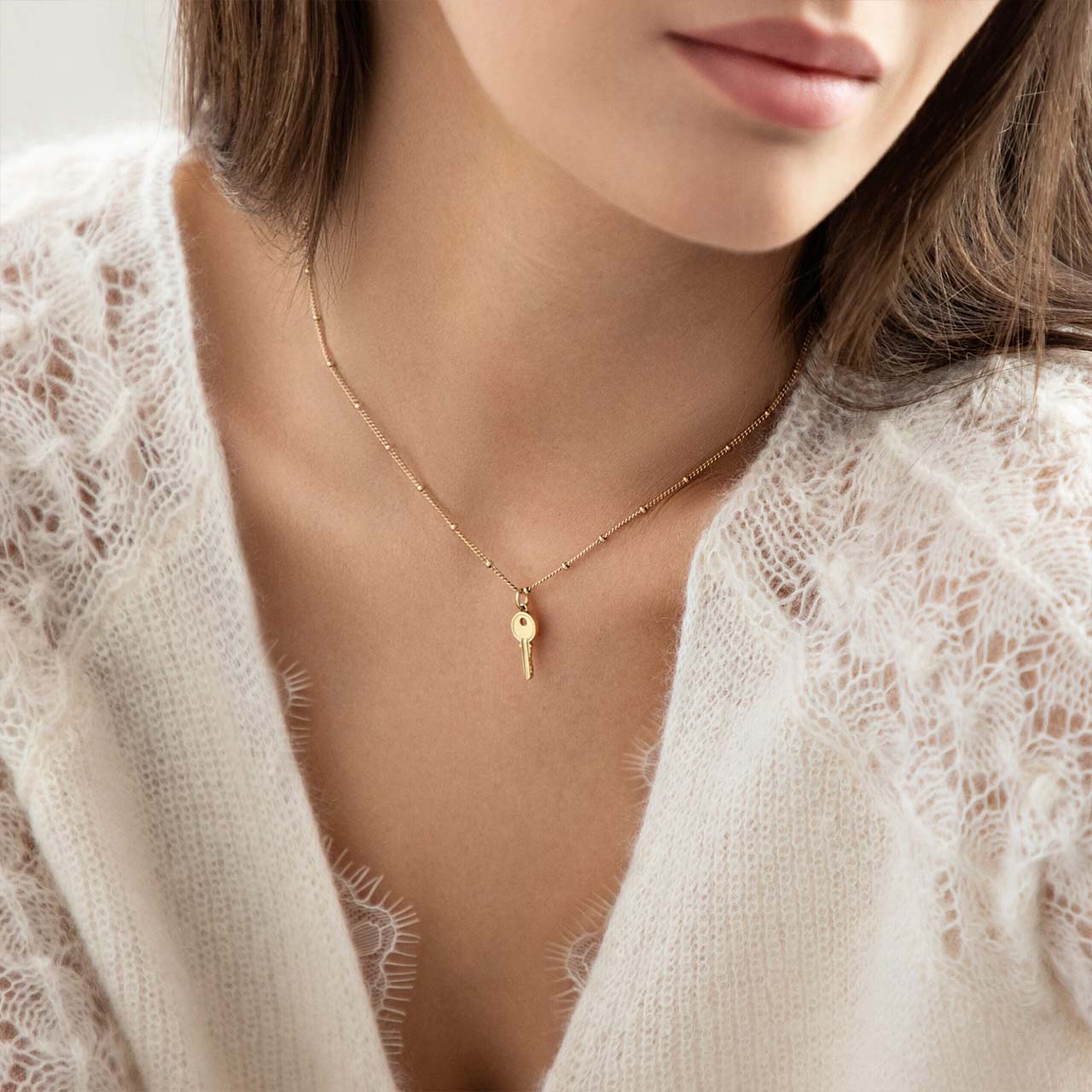 آویز طلا طرح کلید