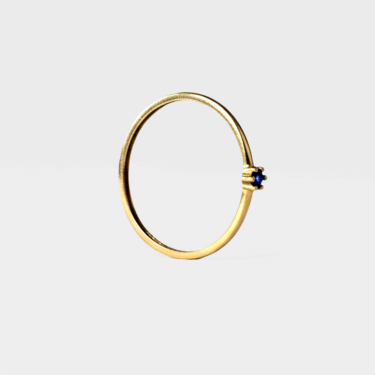 انگشتر تک نگین سرمه‌ای