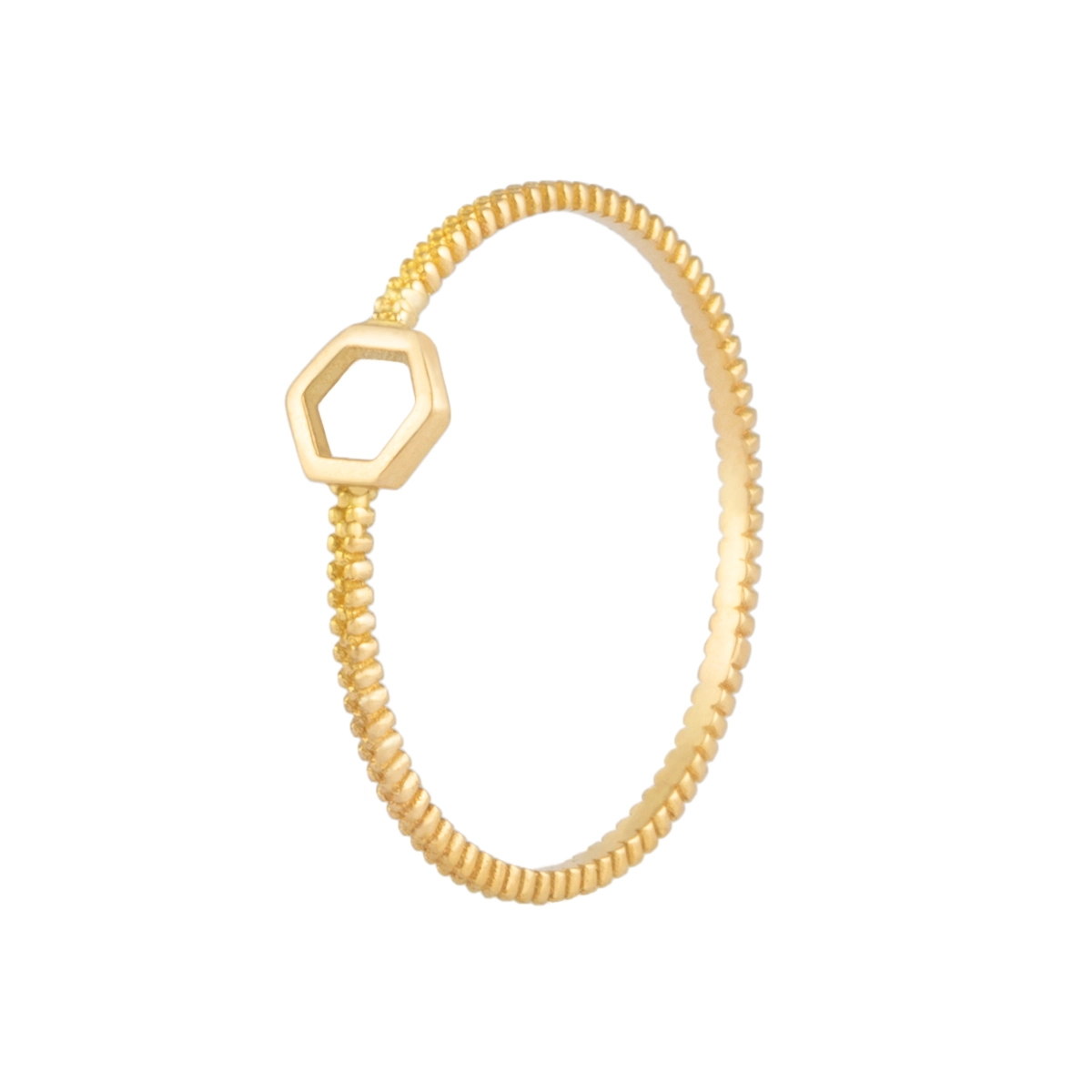 انگشتر مینیمال هگزا توخالی رولکس