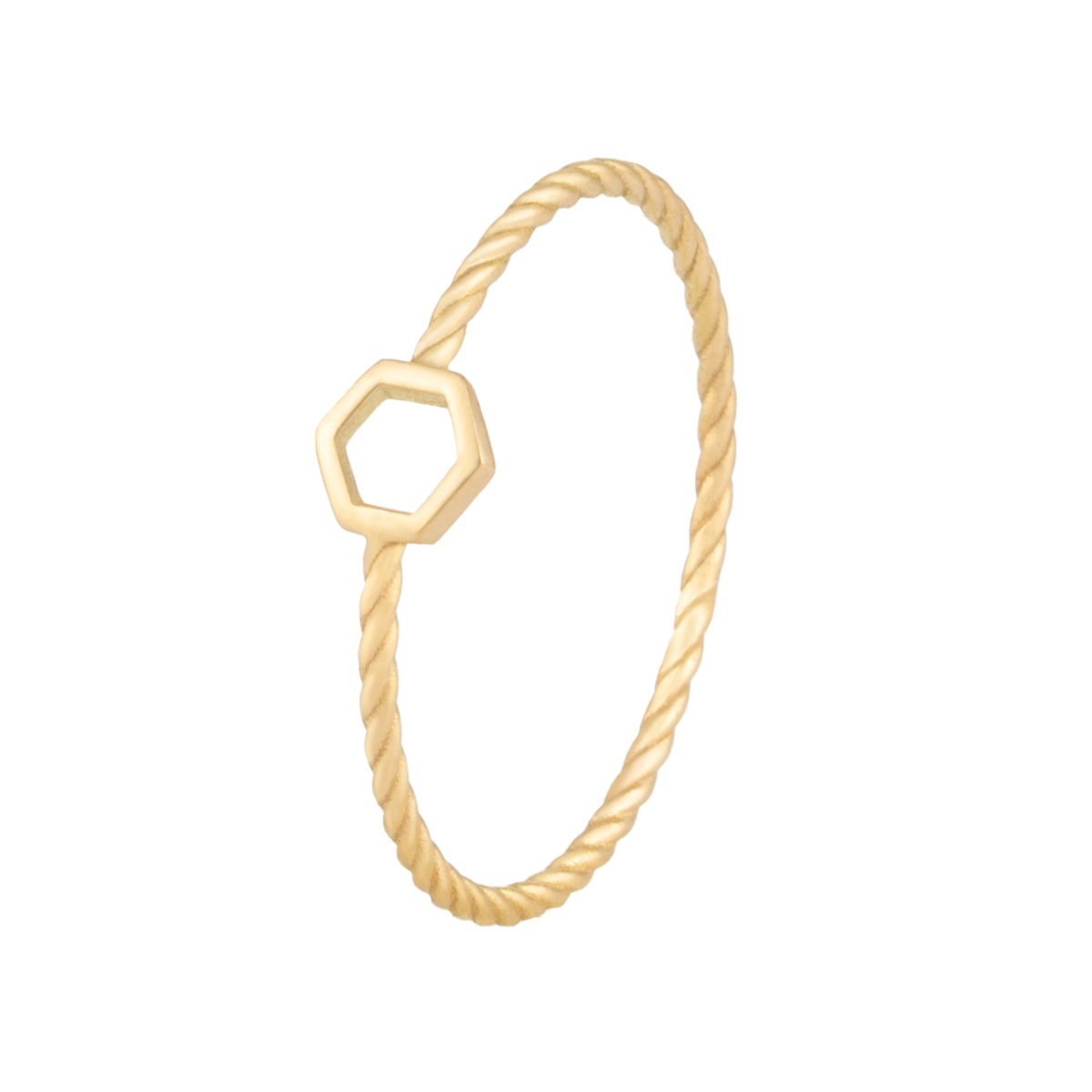 انگشتر طنابی هگزا توخالی