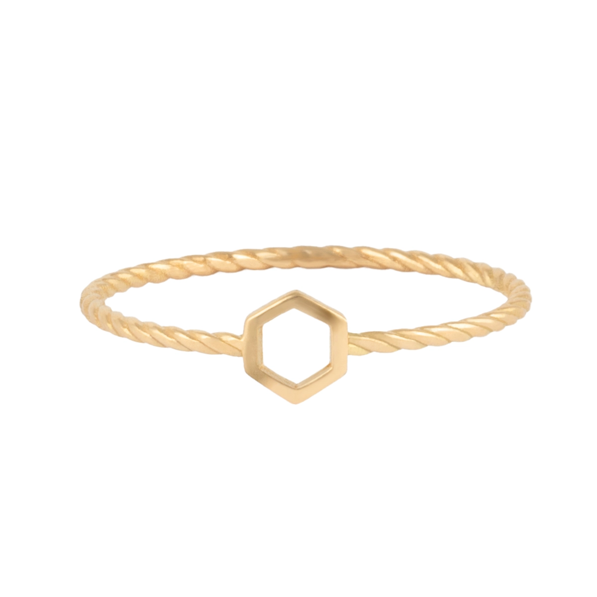 انگشتر طنابی هگزا توخالی