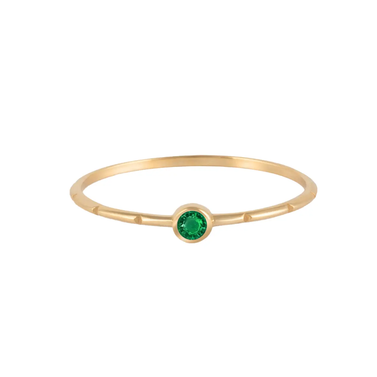 انگشتر نگینی لوکا سبز