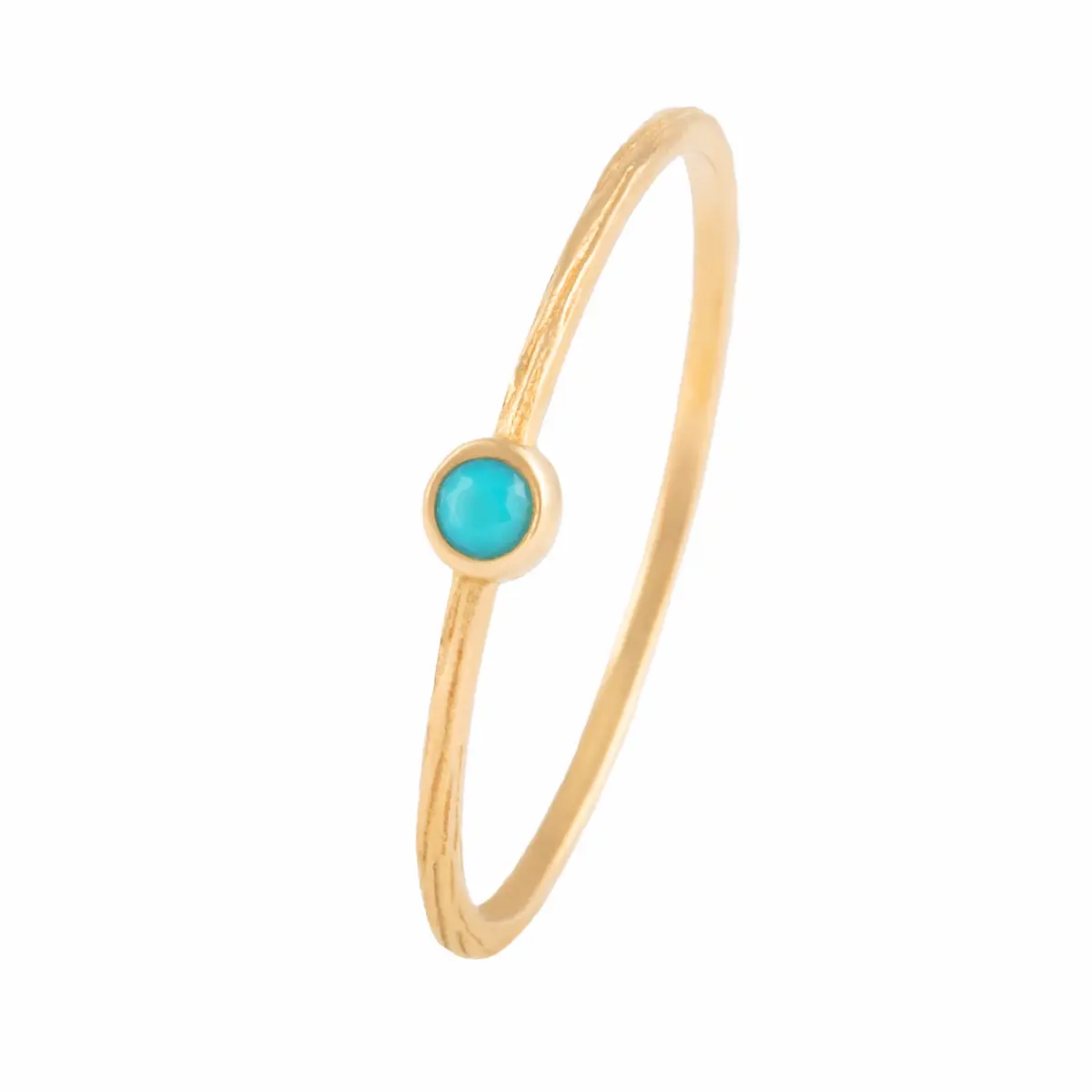 انگشتر نگینی میلا فیروزه ای