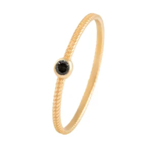 انگشتر نگینی کارتیه ظریف مشکی