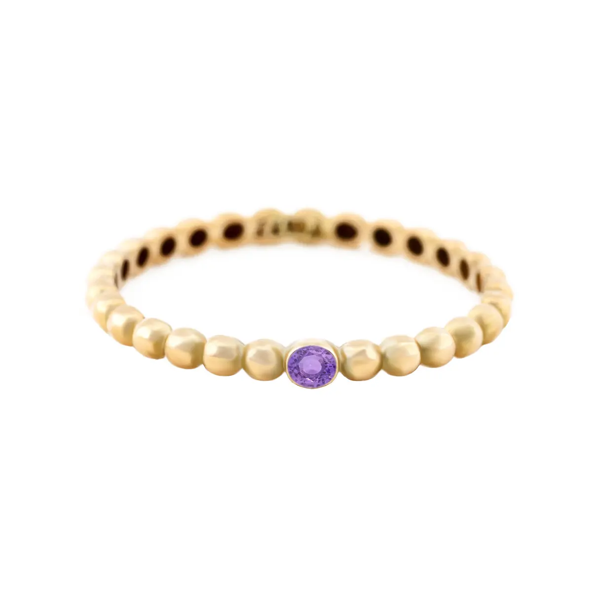 انگشتر لانا نگین بنفش