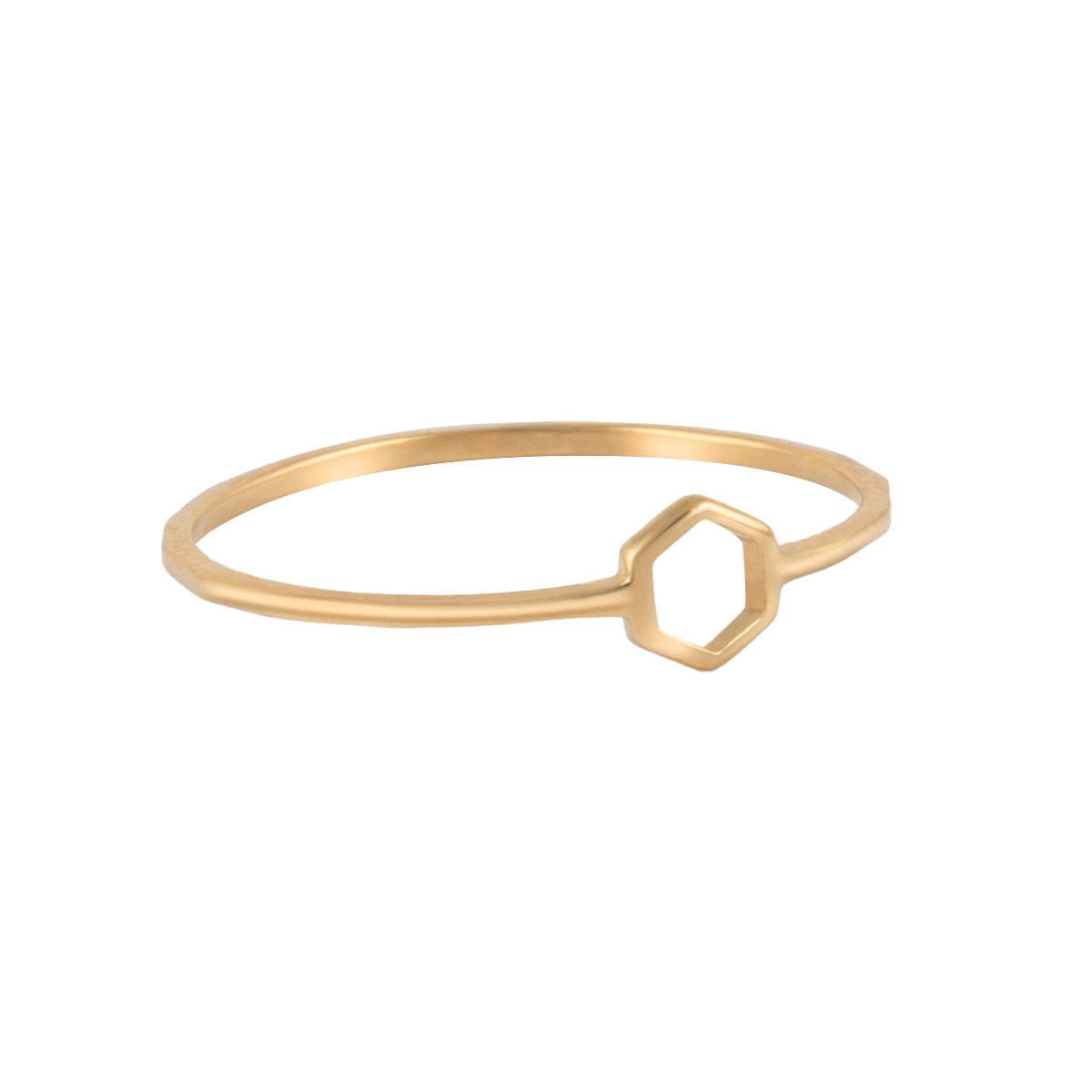 انگشتر مینیمال هگزا توخالی همرد