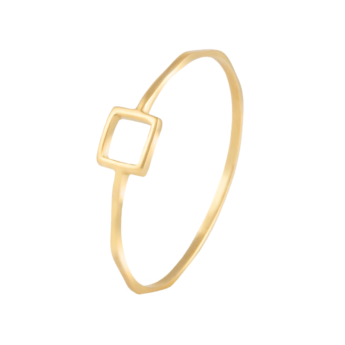 انگشتر مینیمال مربع توخالی همرد