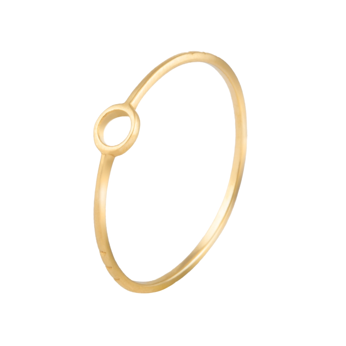 انگشتر مینیمال دایره توخالی سه خط